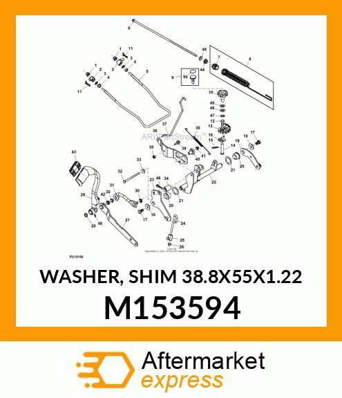 WASHER, SHIM 38.8X55X1.22 M153594