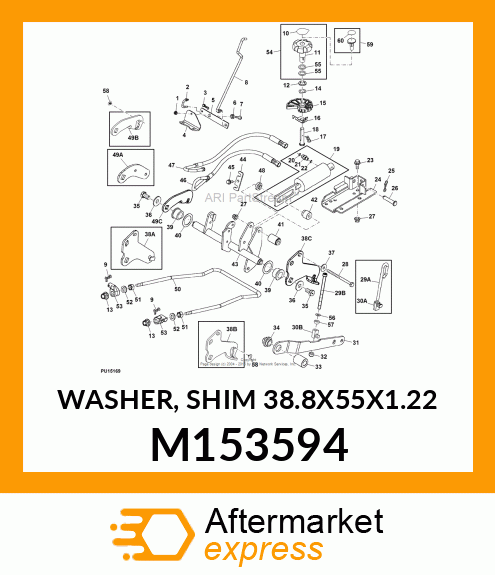 WASHER, SHIM 38.8X55X1.22 M153594