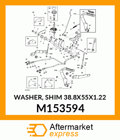 WASHER, SHIM 38.8X55X1.22 M153594