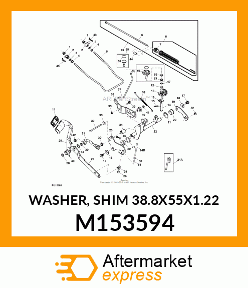 WASHER, SHIM 38.8X55X1.22 M153594