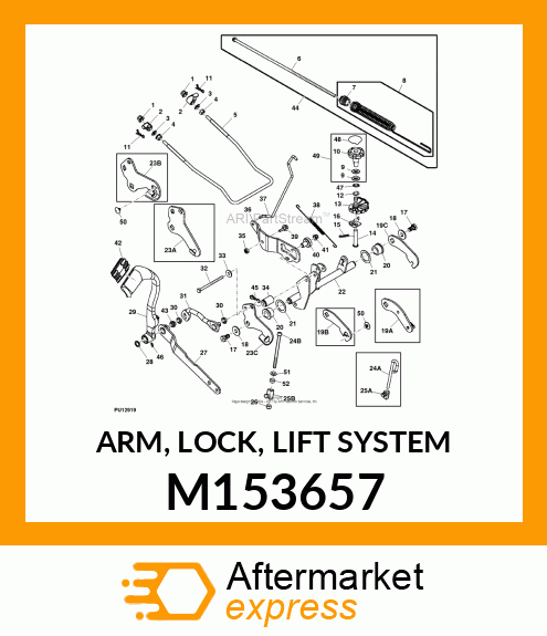 ARM, LOCK, LIFT SYSTEM M153657