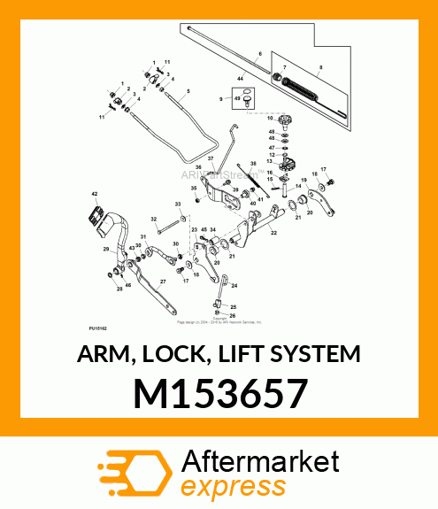 ARM, LOCK, LIFT SYSTEM M153657