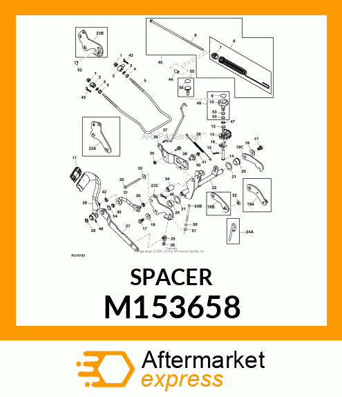 SPACER, LIFT LINK M153658