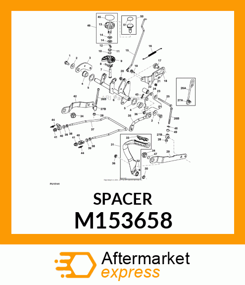 SPACER, LIFT LINK M153658