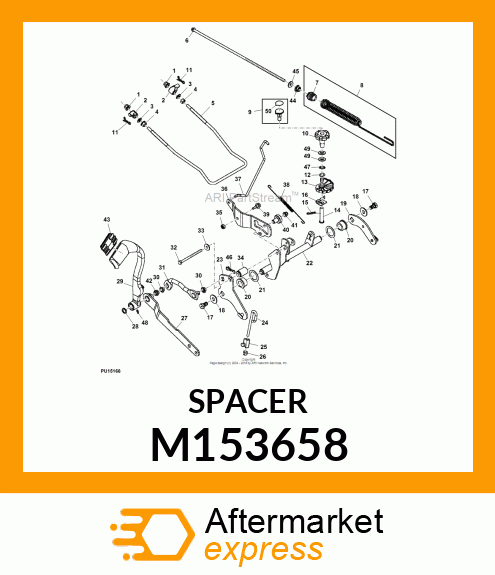 SPACER, LIFT LINK M153658