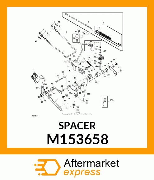 SPACER, LIFT LINK M153658