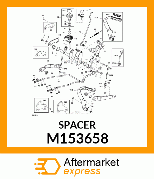 SPACER, LIFT LINK M153658