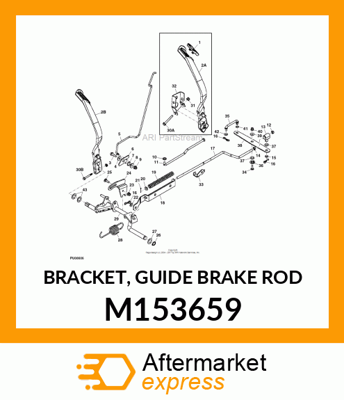 BRACKET, GUIDE BRAKE ROD M153659