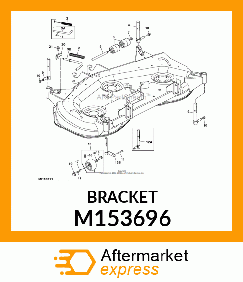 STEEL, BRACKET, GAGE PIN RETAINER M153696