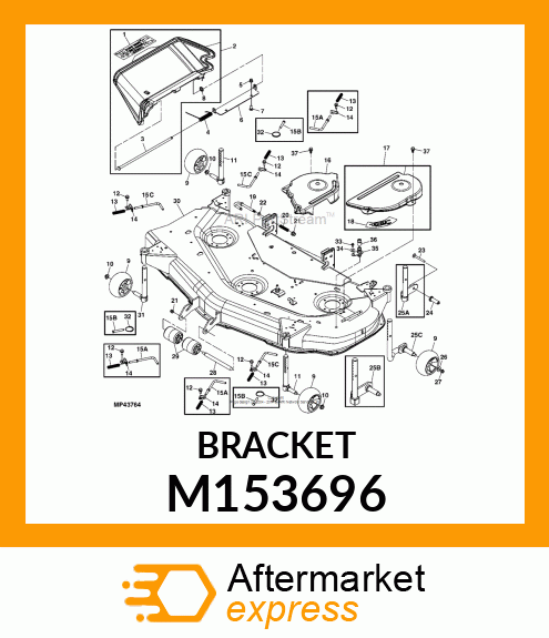 STEEL, BRACKET, GAGE PIN RETAINER M153696