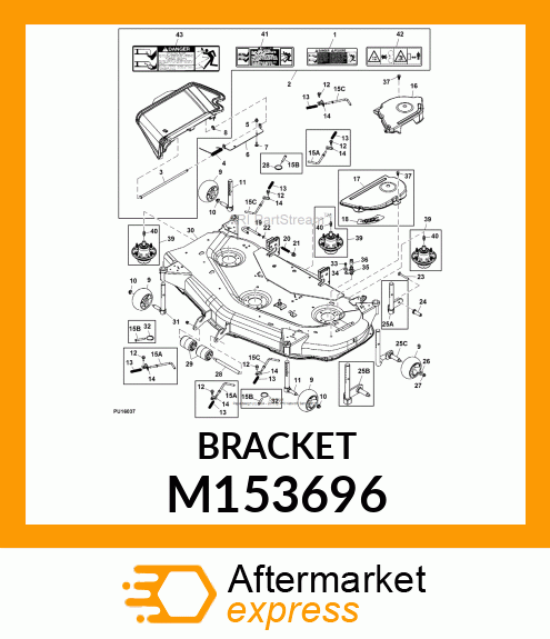 STEEL, BRACKET, GAGE PIN RETAINER M153696