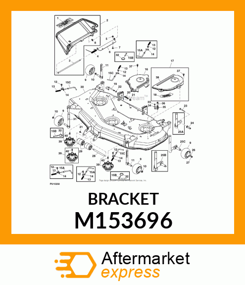 STEEL, BRACKET, GAGE PIN RETAINER M153696