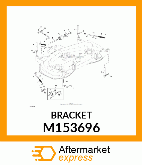 STEEL, BRACKET, GAGE PIN RETAINER M153696