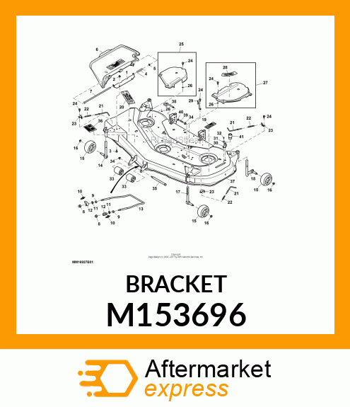 STEEL, BRACKET, GAGE PIN RETAINER M153696