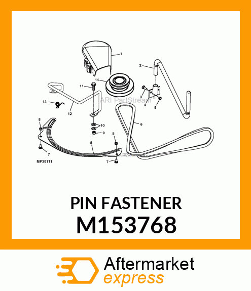 PIN, BENT M153768