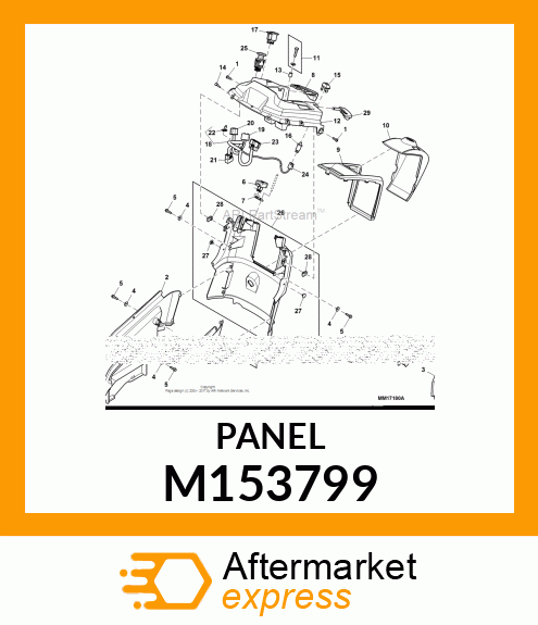 PANEL, RIGHT CLOSEOUT M153799