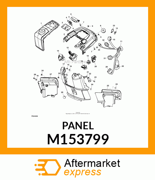 PANEL, RIGHT CLOSEOUT M153799