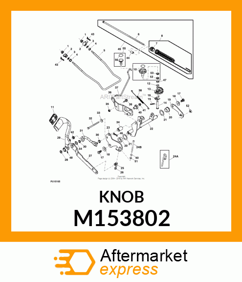 KNOB, DEPTH STOP M153802