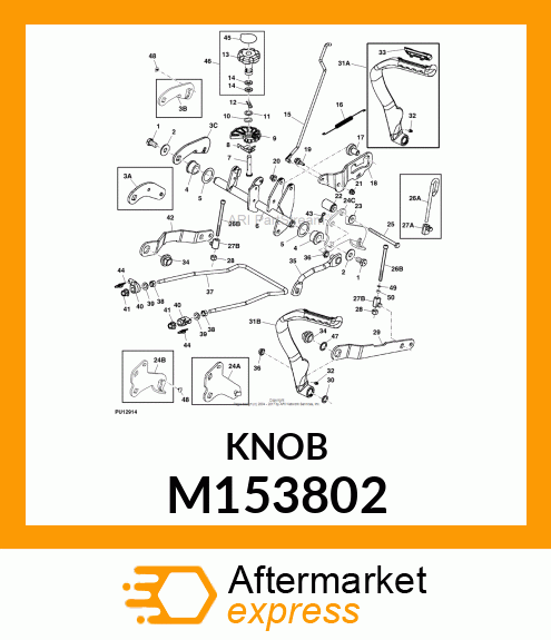 KNOB, DEPTH STOP M153802