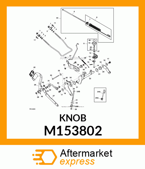 KNOB, DEPTH STOP M153802