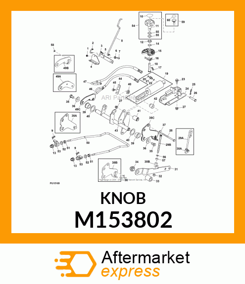 KNOB, DEPTH STOP M153802