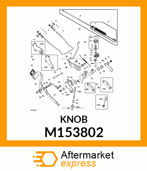 KNOB, DEPTH STOP M153802