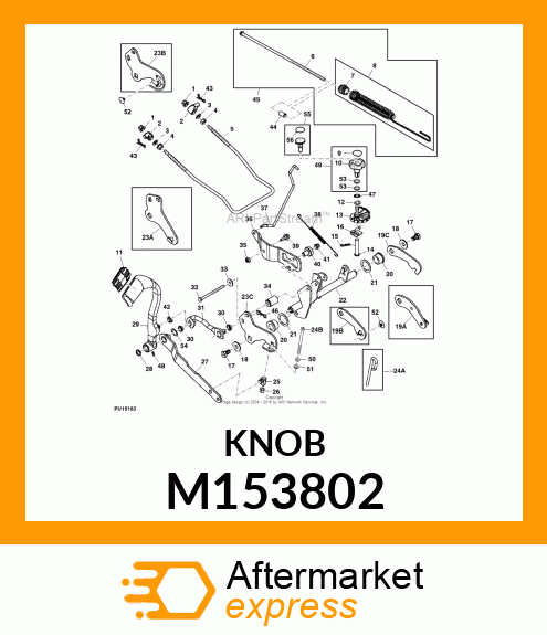 KNOB, DEPTH STOP M153802