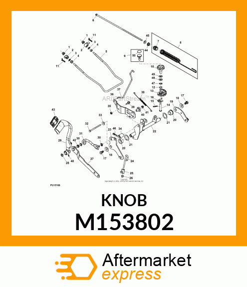 KNOB, DEPTH STOP M153802