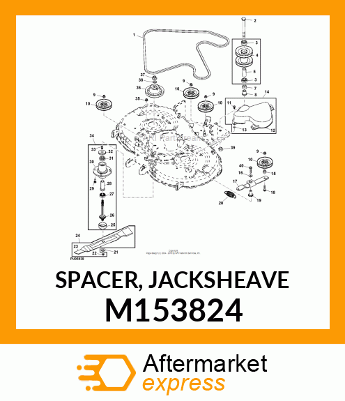 SPACER, JACKSHEAVE M153824