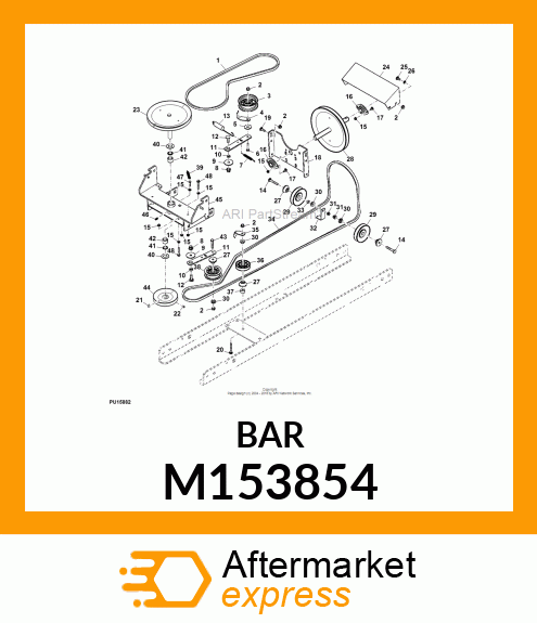 STRAP, ARM, IDLER, STRAIGHT M153854