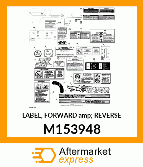 LABEL, FORWARD amp; REVERSE M153948