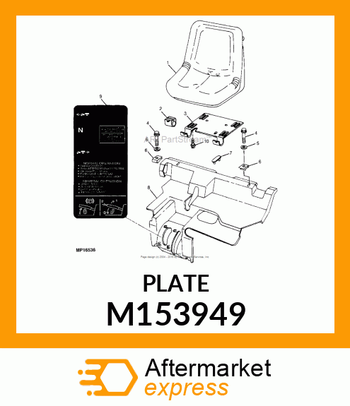 BRACKET, SEAT PIVOT, WITH SWITCH M153949