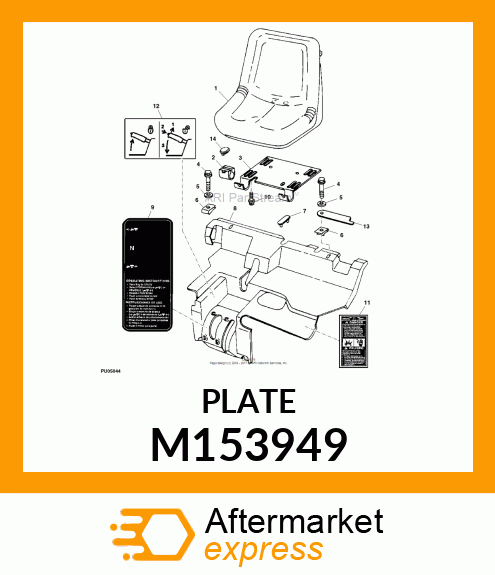 BRACKET, SEAT PIVOT, WITH SWITCH M153949