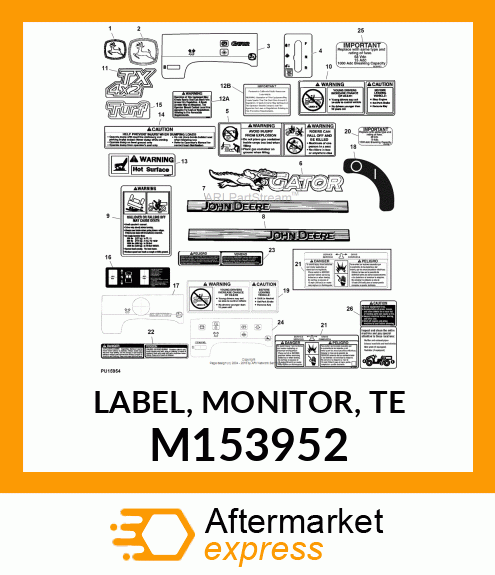 LABEL, MONITOR, TE M153952