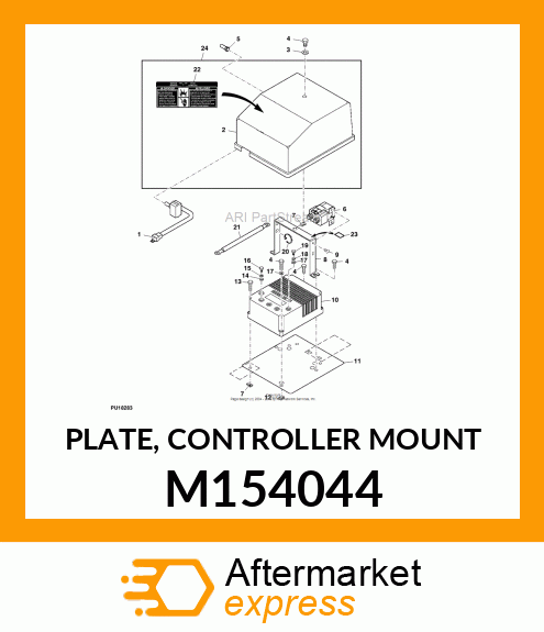 PLATE, CONTROLLER MOUNT M154044