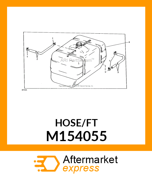 HOSE, HOSE, 1/4" ID LOW PERM FUEL 2 M154055