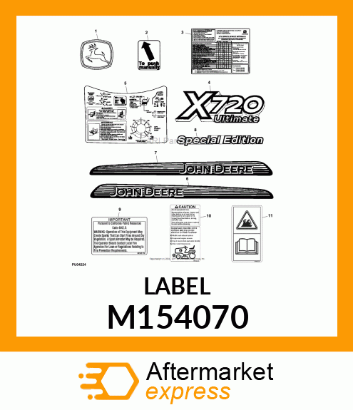 LABEL, X720 M154070