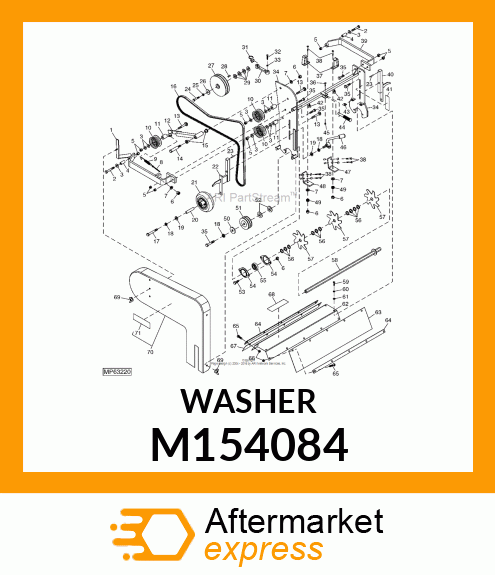 WASHER, .1875X.875X.065 ZN M154084