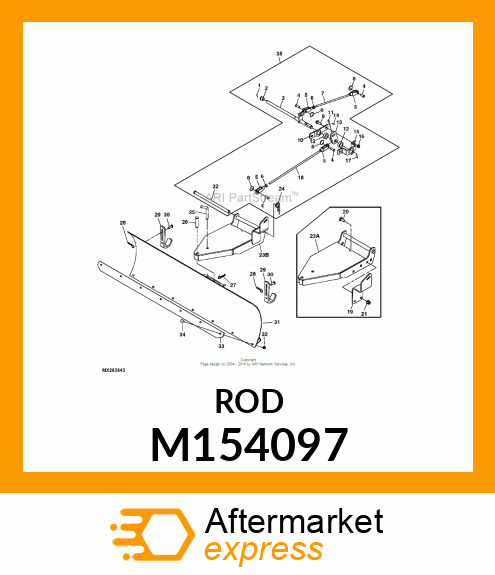 ROD, OUTTER LIFT (CP LIFT) M154097