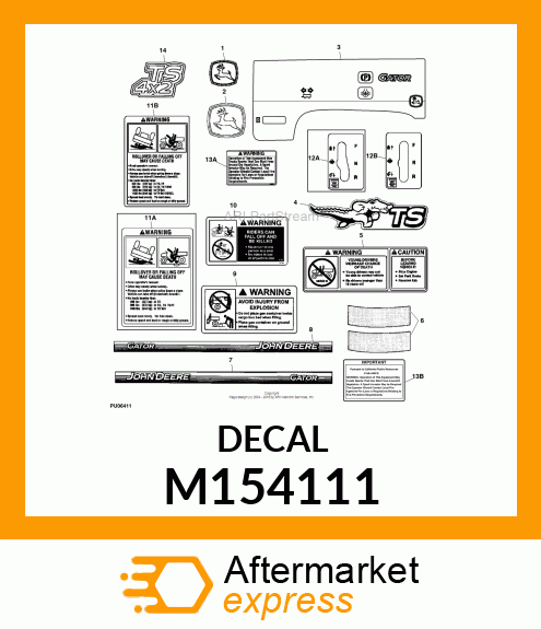 LABEL, WARNING ROLLOVER T M154111