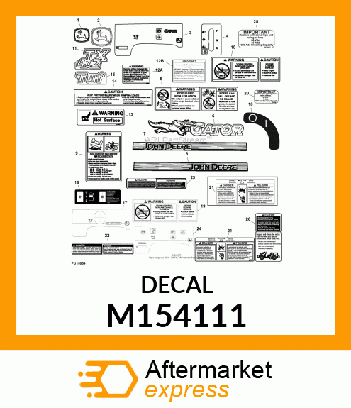 LABEL, WARNING ROLLOVER T M154111