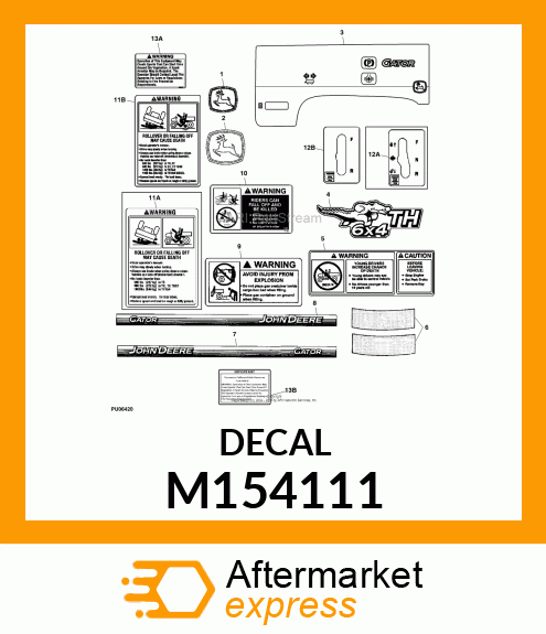 LABEL, WARNING ROLLOVER T M154111