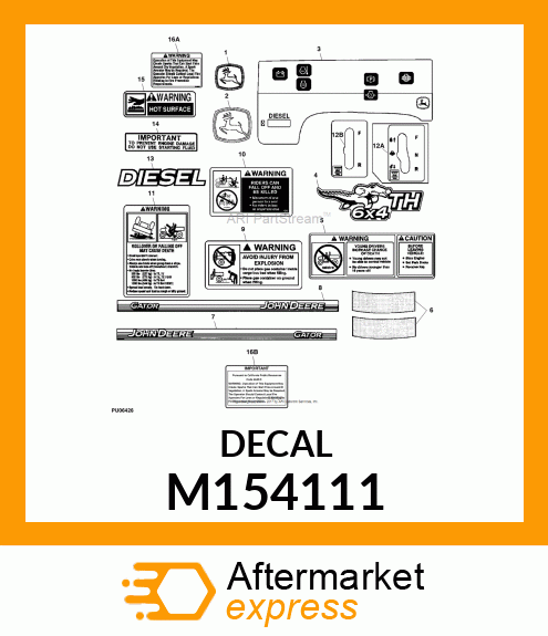 LABEL, WARNING ROLLOVER T M154111