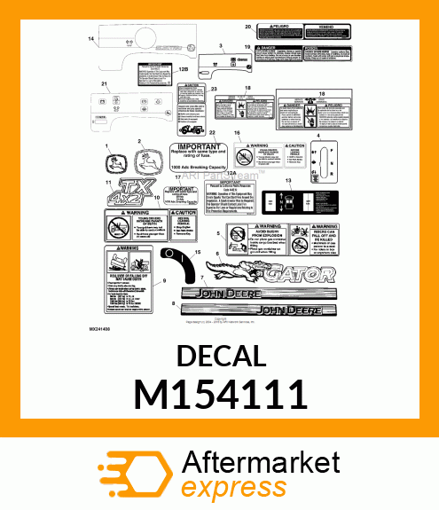 LABEL, WARNING ROLLOVER T M154111