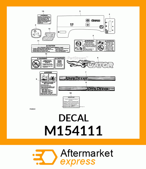 LABEL, WARNING ROLLOVER T M154111