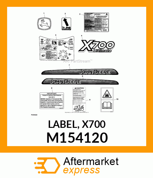 LABEL, X700 M154120