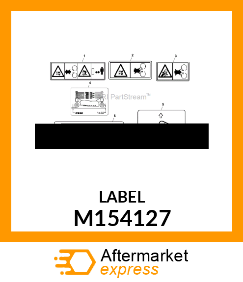 LABEL, BELT INSTALLATION M154127