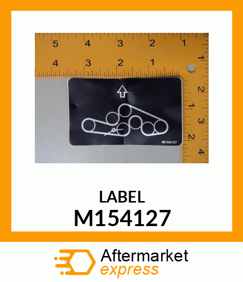 LABEL, BELT INSTALLATION M154127