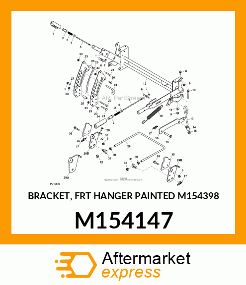 BRACKET, FRT HANGER PAINTED M154398 M154147