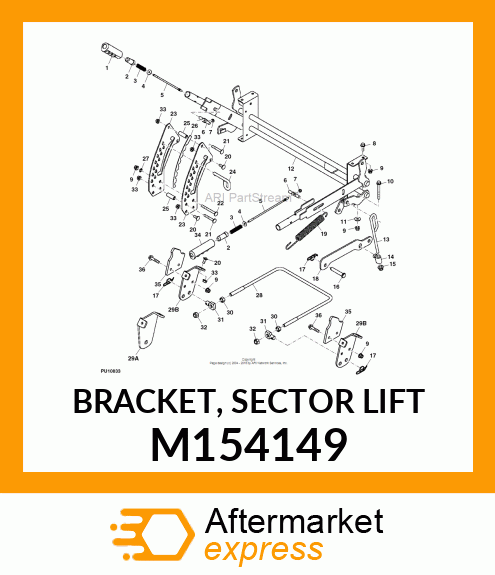 BRACKET, SECTOR LIFT M154149